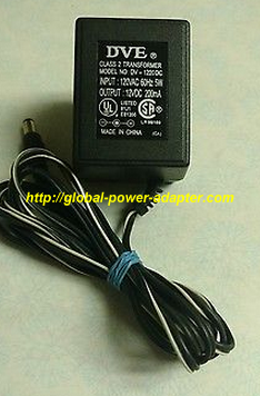 NEW DVE DV-1220DC 12V DC 200mA Class 2 AC Transformer Adapter